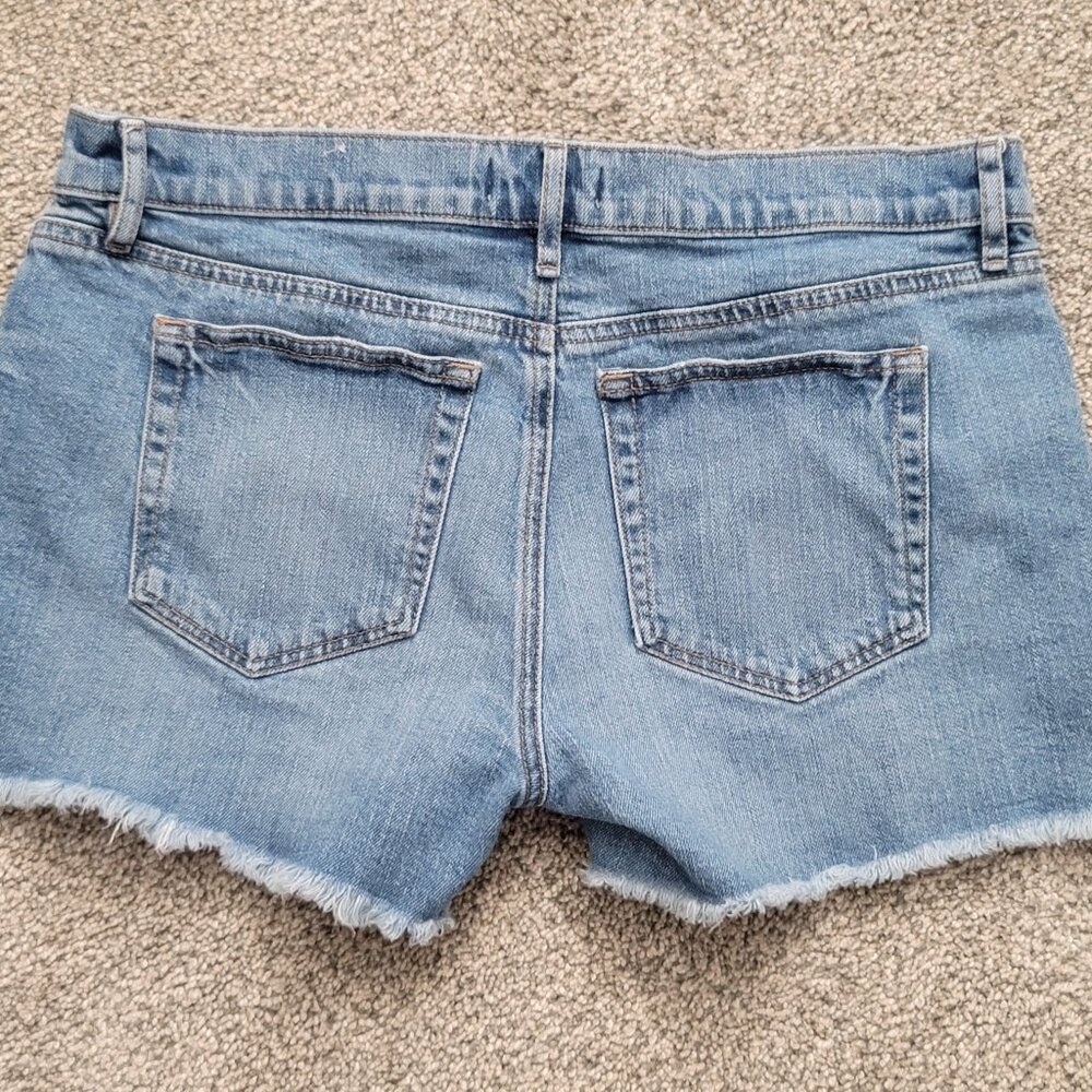 LOFT Light Blue Jean Shorts - Picture 2 of 9
